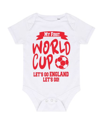 England - My First Football World Cup Baby Bodysuit