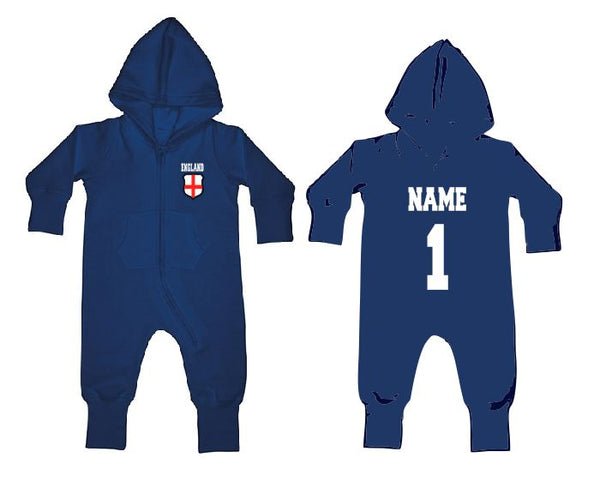 England - Football World Cup Baby & Toddler All-in-One (Organic Cotton/Fleece)