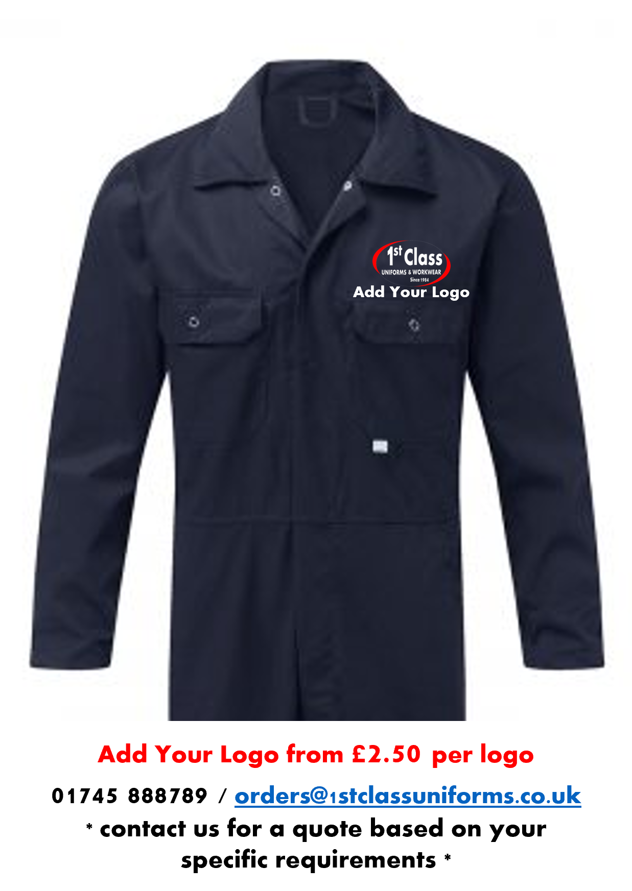Fort 344 Stud Front Coverall