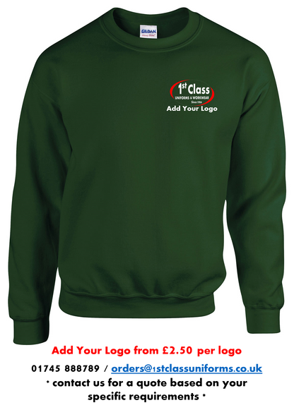 Gildan GD056 Heavy Blend Crew Neck Sweatshirt 1st Class Uniforms Workwear