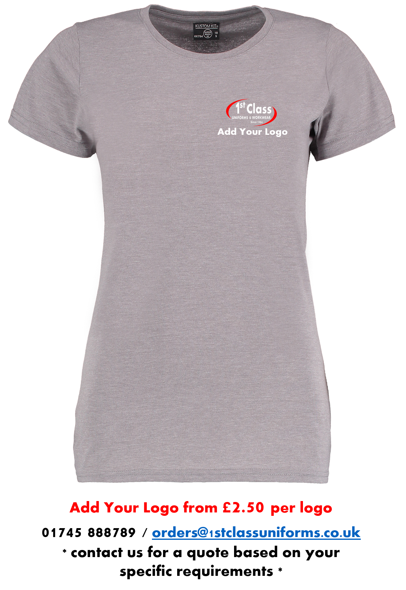 Kustom Kit KK754 Women's Superwash® 60° T-Shirt