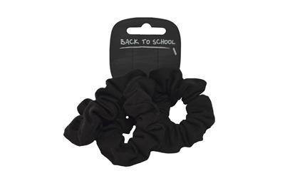 Scrunchies (3Pk) - Hair Accessories Set - Black