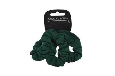Scrunchies (3Pk) - Hair Accessories Set - Bottle Green