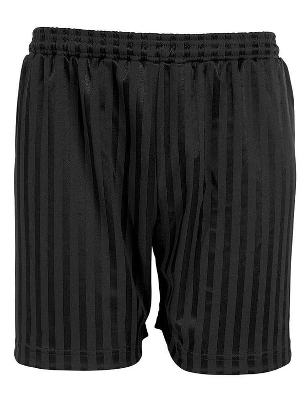 PE Shadow Stripe Shorts - Black