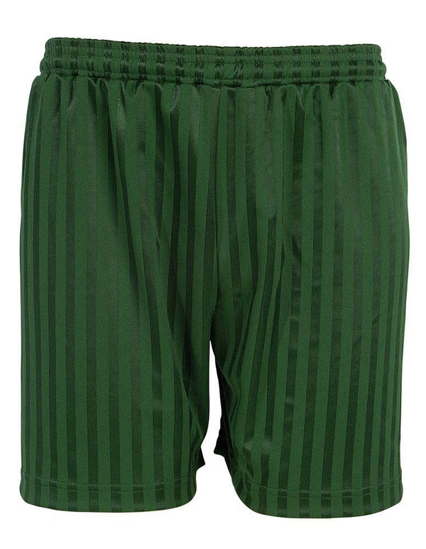 PE Shadow Stripe Shorts - Bottle Green