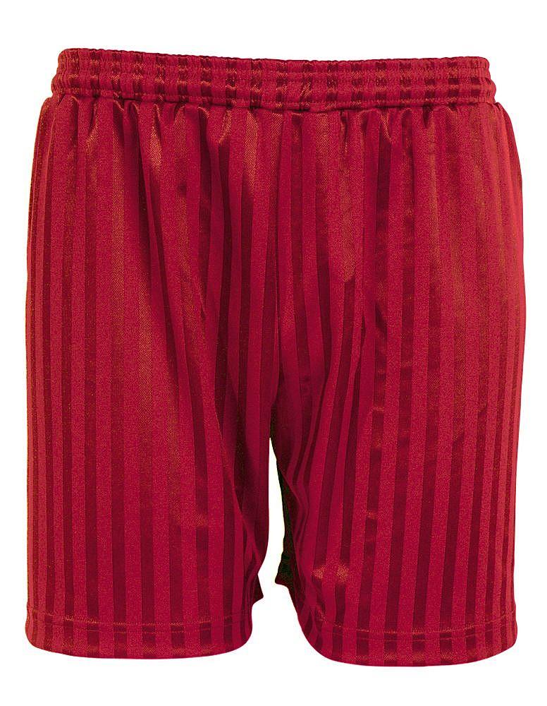 PE Shadow Stripe Shorts - Red