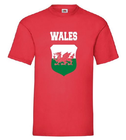 Wales - Football World Cup 2022 T-Shirt - Design 2 (Big Crest)