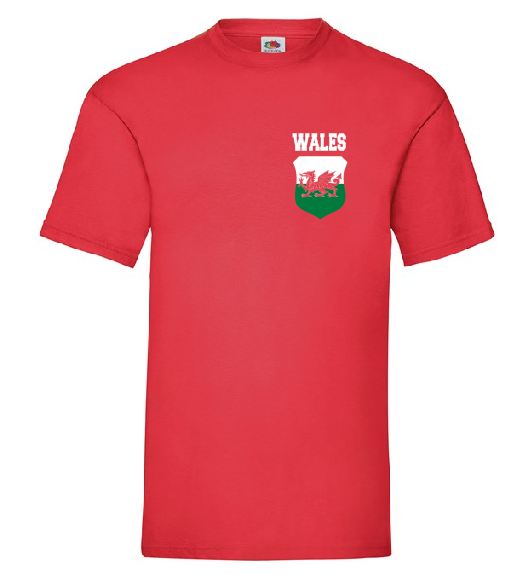 Wales - Football World Cup 2022 T-Shirt - Design 1 (LHS Crest)