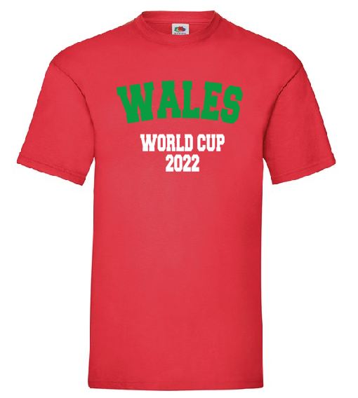 Wales - Football World Cup 2022 T-Shirt - Design 5 (World Cup 2022)
