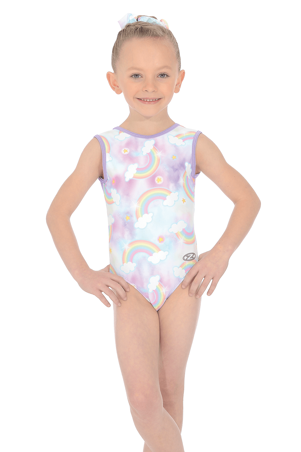 Rainbow Sleeveless Gymnastics Leotard