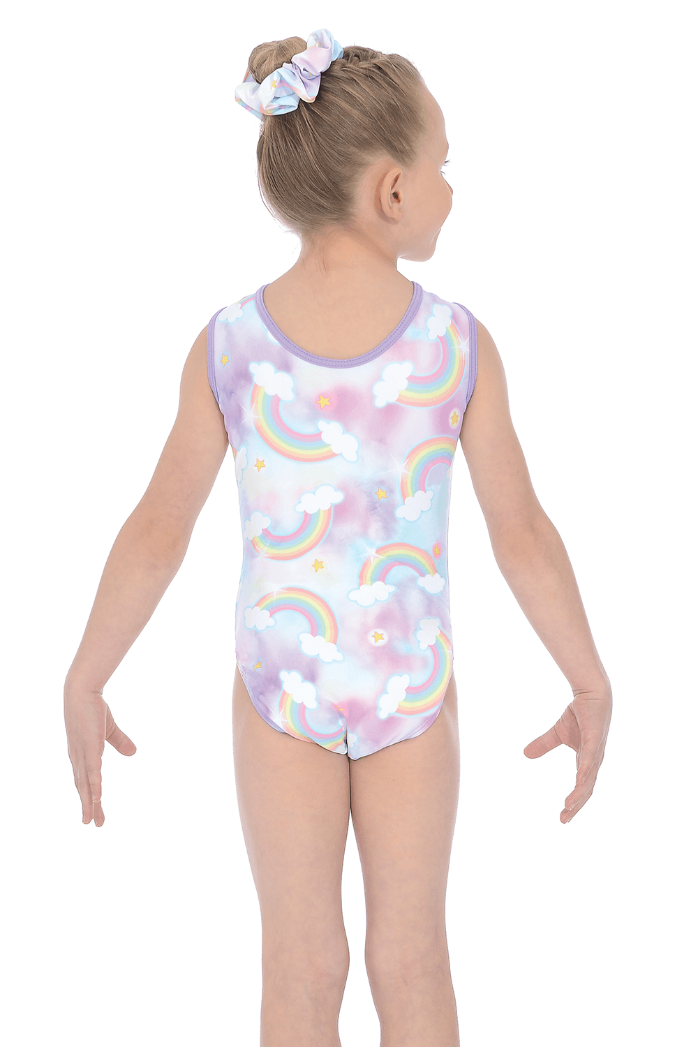 Rainbow Sleeveless Gymnastics Leotard